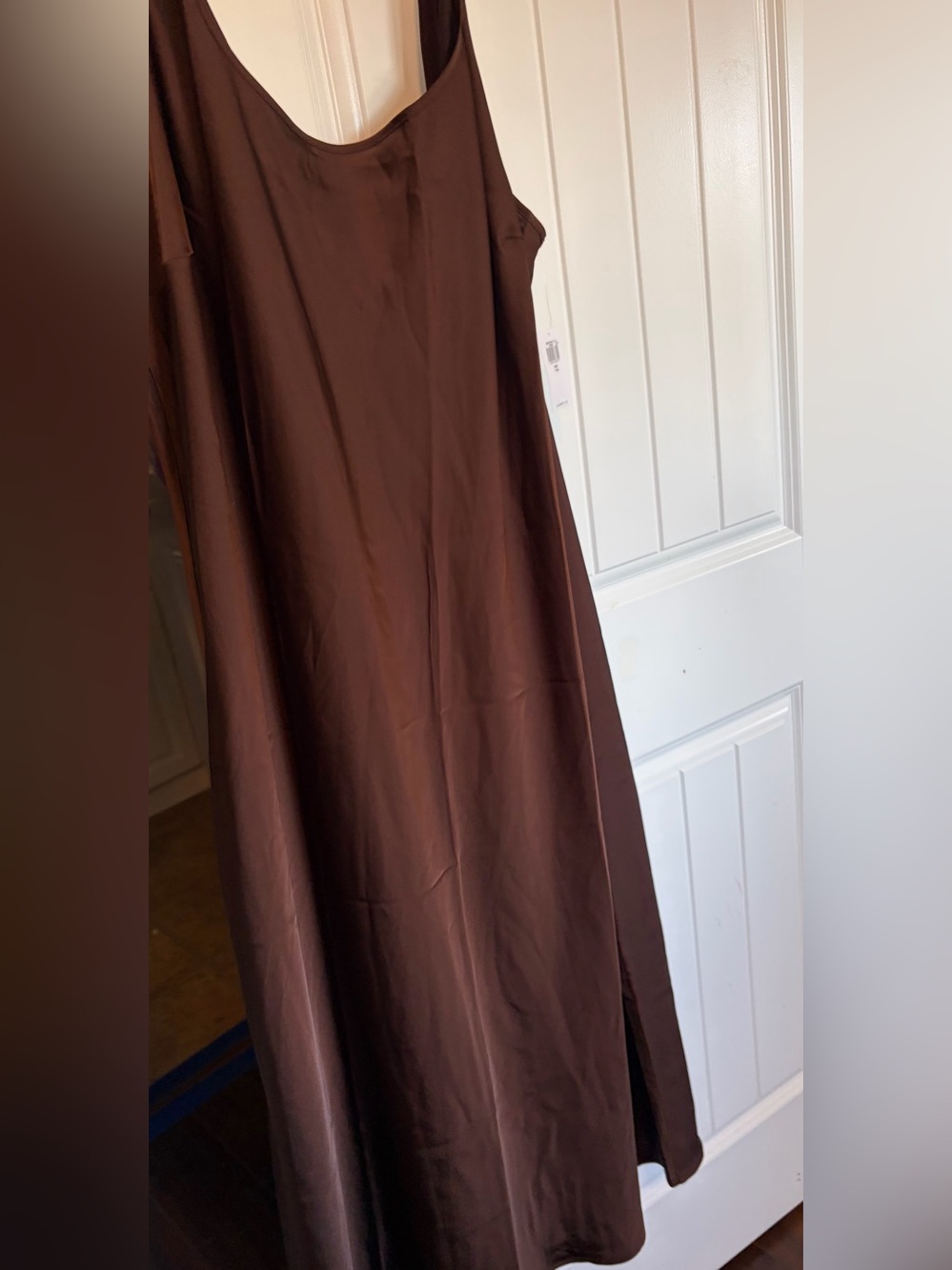 Old Navy Brown satin Maxi dress